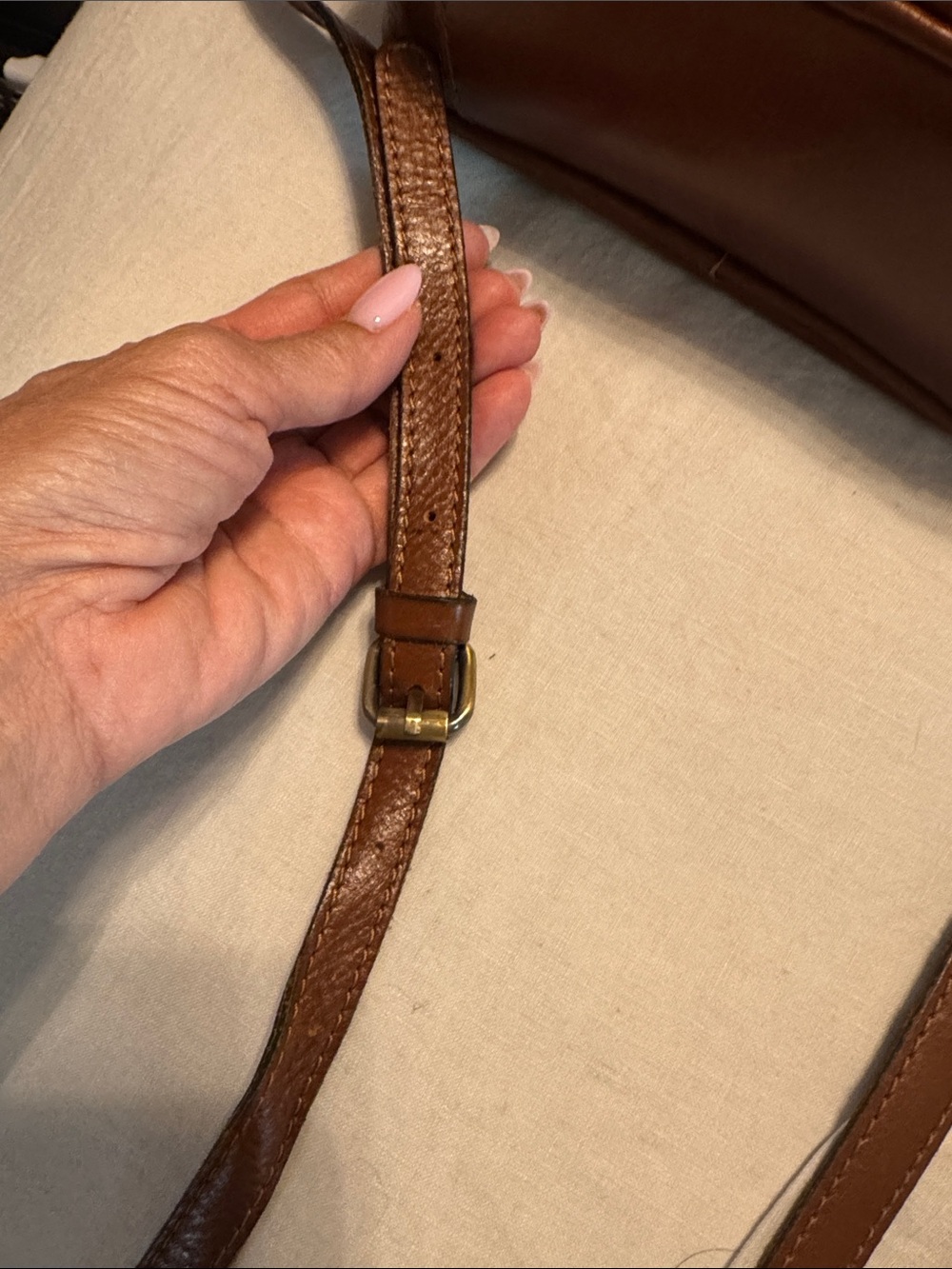 Patricia Nash Cognac Josie Crossbody Bag - Picture 14 of 16